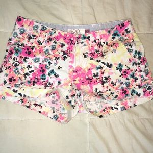 Colorful neon summer low rise shorts